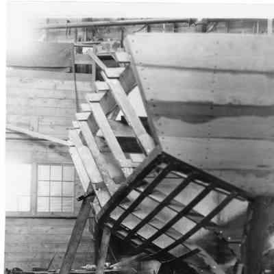 27' sailboat Cameo at PBI under construction of winter 1947-1948