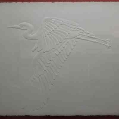 Flying Heron