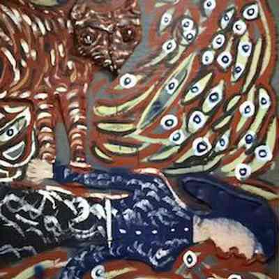 The Tiger Knocks the Lady Down and the Midget Runs Away