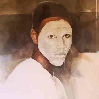 Boy in Mime Paint