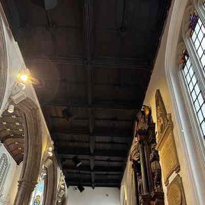 The Timber Ceiling of the North Aisle of St. Andrew Undershaft: Reproduced with permission from St. Andrew Undershaft