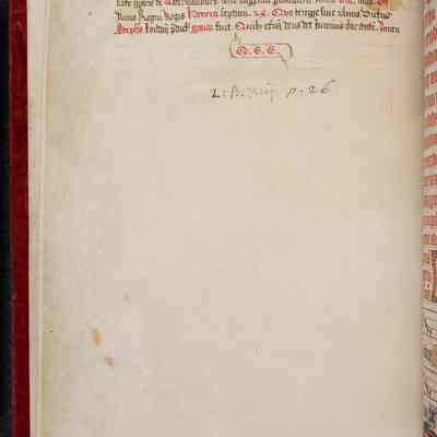 Folio 1v: Pray for the welfare of Stephen Jenyns Knight and Alderman of London and Dame Margaret his wife while they shall live, and for their souls when they shall pass hence from this light. Also for the soul of William Buck. Which Stephen and Margaret gave this book to the Church of Blessed Mary of Aldermanbury to remain there perpetually, in the Year of our Lord 1508, and in the 24th year of the reign of King Henry VII: in which time or year the said Stephen was Mayor of London aforesaid. May God grant the eternal clarity of light unto them. Amen

Reproduced with permission from The British Library ©