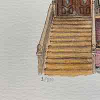          Digital Print of a Watercolor Painting (Pink House) picture number 3
   