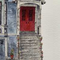          Digital Print of a Watercolor Painting (blue house) picture number 2
   
