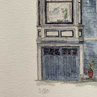          Digital Print of a Watercolor Painting (blue house) picture number 3
   