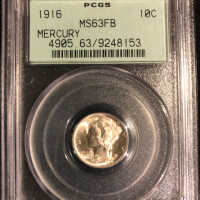 1916 Mercury Dime