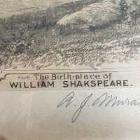          Closeup of lower right with title and signature; Pencil signature of A. J. Mura, the Engraver
   
