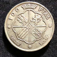 Spanish 100 Peseta Coin - Image 2