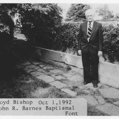 Bishop at Baptismal Font