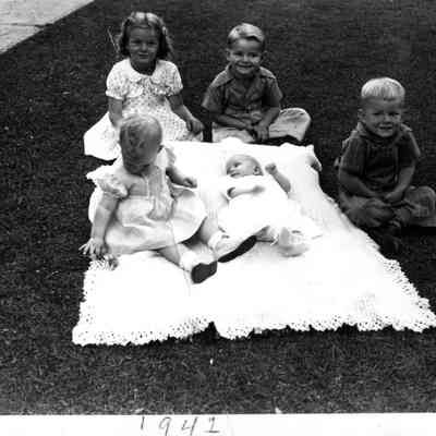 Children Sitting Outside