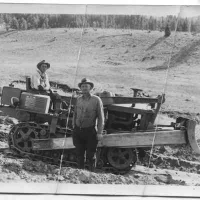 CCC Men with Construction Tractor