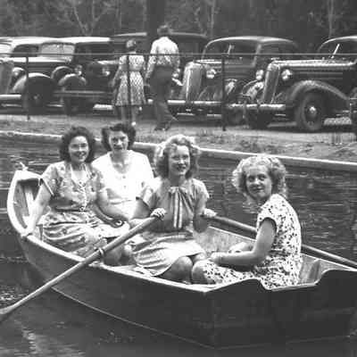 Girls in Row Boat