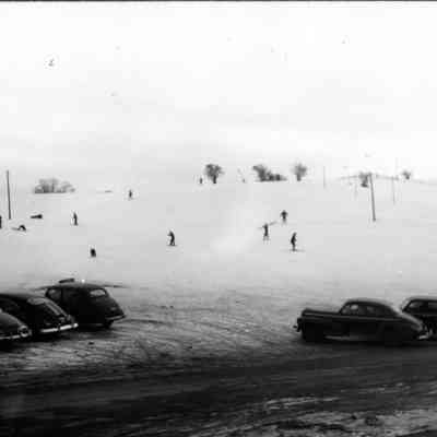 Snowy Sledding Hill