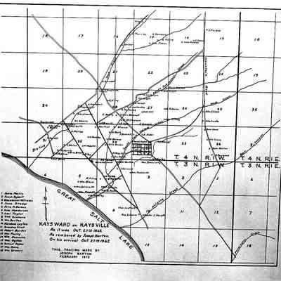 1872 Map of Kaysville