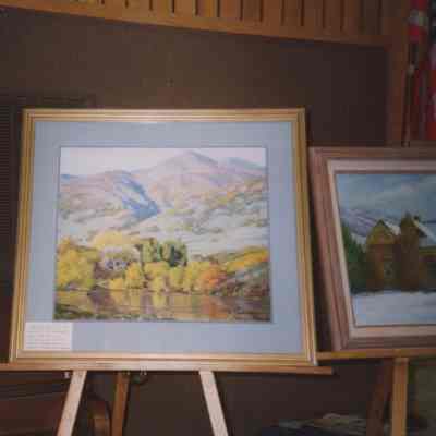 Two Paintings in Art Exhibit