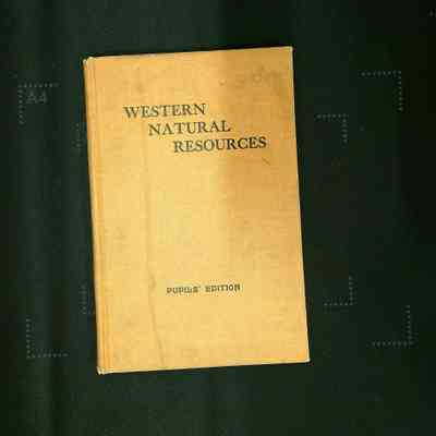 Western Natural Resources Pupils' Edition