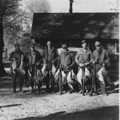 CCC Hunters Displaying Geese