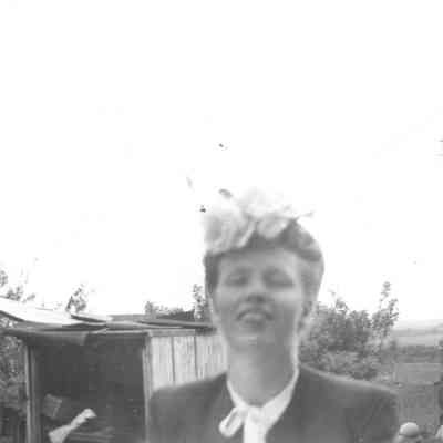 Woman Outside of Shed