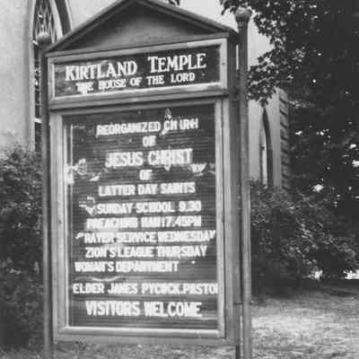 Kirtland Temple Sign