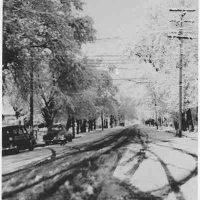 Center Street Looking West on Snow