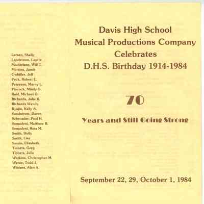 Musical Productions Company Program