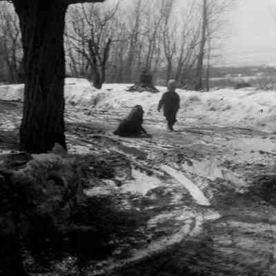 Dirt Road with Snow