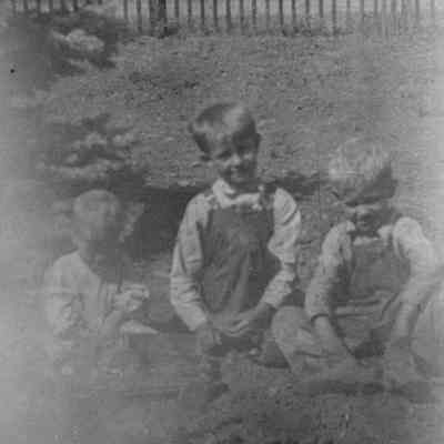 Children Sitting Outside