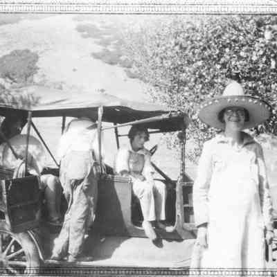 Family with Car Outside