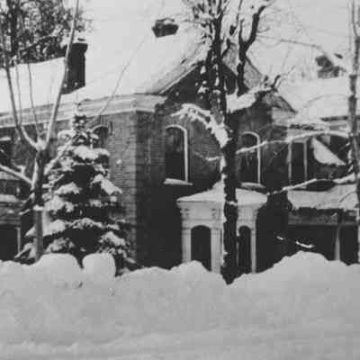 John R. Barnes Home in Snow