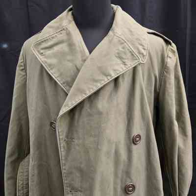 Unbuttoned military great coat