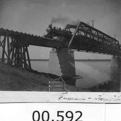 Train on Rail bridge