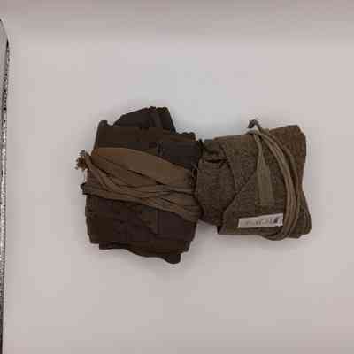 Green military leg wraps