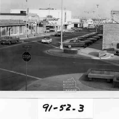 Kennewick Ave. Parkade looking east from Dayton St.