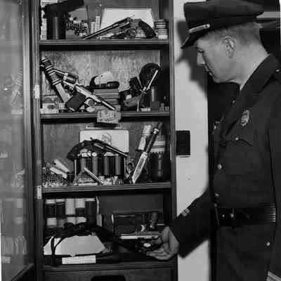 Chief C.H. Overdahl in Richland Patrol Office