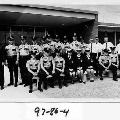 Kennewick Police Department with the names on the back of the photo.