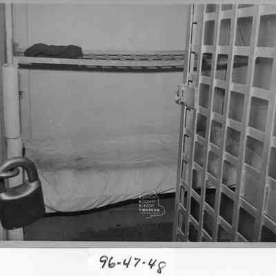 A view of bunk beds in Kennewick Jail before being moved to a new building.