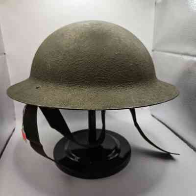 Helmet with nylon strap