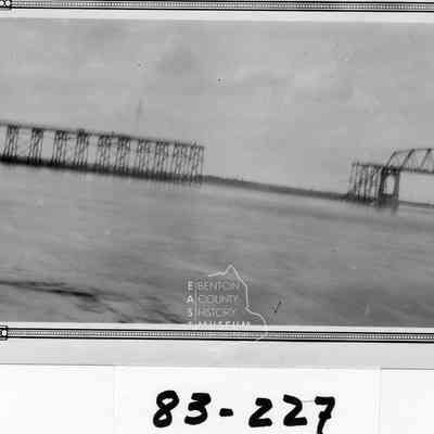 Green Bridge, First Pasco-Kennewick Auto bridge under construction 1921-1922