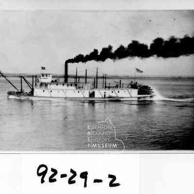 Umatilla, a U.S. Engineers dredge. It worked on the Columbia and Snake River clearing a shipping channel for a number of years.