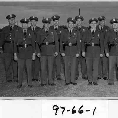 Chief Overdahl and staff outside Richland Patrol Office