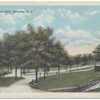 Postcard: Hudson Square Park, Hoboken, N.J. No date, circa 1915-1930; unposted.