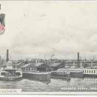 Postcard: Hoboken Ferry, Hoboken, N.J. No date, circa 1901-1905; unposted.