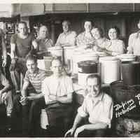 B+W photo of R. Neumann & Co. doping department, Hoboken, August 7, 1939.