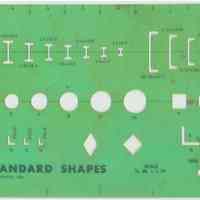 Drafting template: Bethlehem Standard Shapes. Bethlehem Steel Corp., no date, ca. 1980.