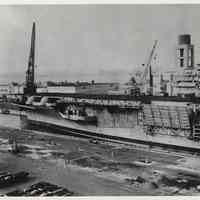          photo 4: port side view from midship to bow; dry dock wet
   