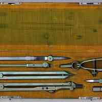 Drawing set: Pilot Drawing Instruments, set 984, made by Keuffel & Esser Co., New York, no date, circa 1916-1927.