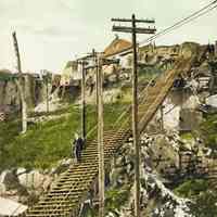 Postcard: Weehawken Steps, Jersey City, NJ