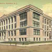 Postcard: High School, Hoboken, NJ
