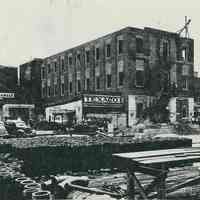 B+W photocopy of photo of the south side of Fourteenth St. east of Hudson St., Hoboken, June 3, 1943.