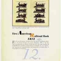          pg 12: 12. First American Railroad Book 1812
   